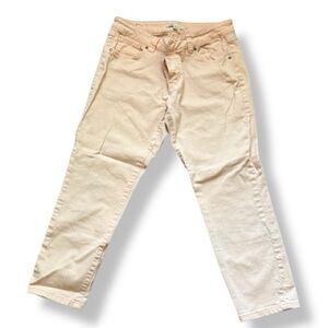 CAbi Women's Skinny Jeans in Peach - fit runs small